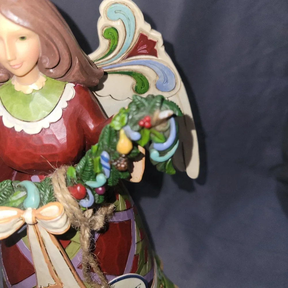 Jim Shore 2011 Glorious Garland Christmas Angel Figurine Heartwood #4023457